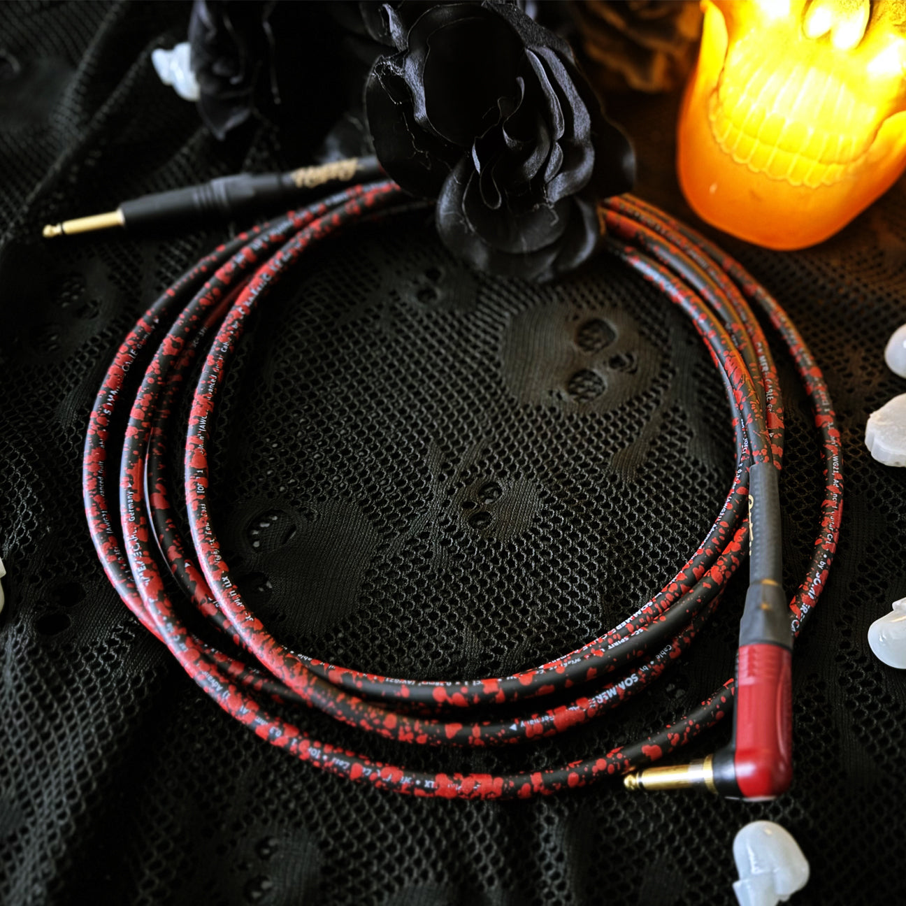 Happy Bloodline Silent Guitar Cable - Horrorwood Dan Sugarman Premium Low Noise Instrument Cable